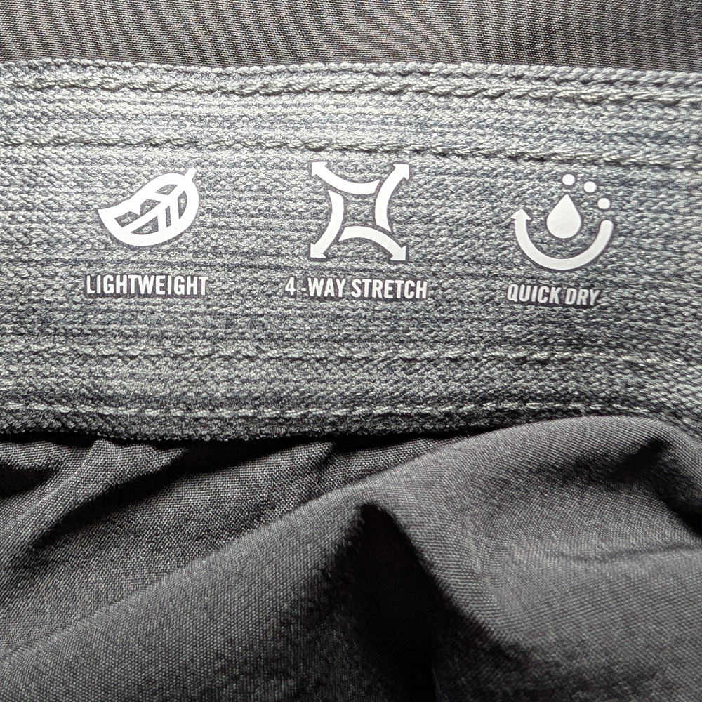 Kenneth Cole Black and Gray Athletic Board Shorts - Picture 5 of 6